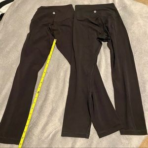Lululemon 21” High Rise Aligns Size 2 Set of 2